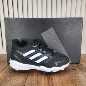 NWT: adidas Kids Black and White cleats